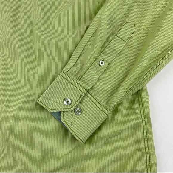 Parc 81 Button Up Shirt Mens XL Green Pockets - Picture 8 of 9